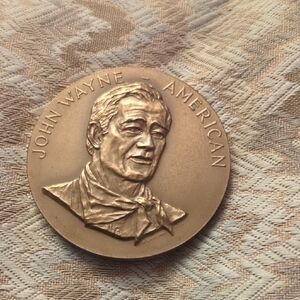 John Wayne Commemorative Bronze Medallion